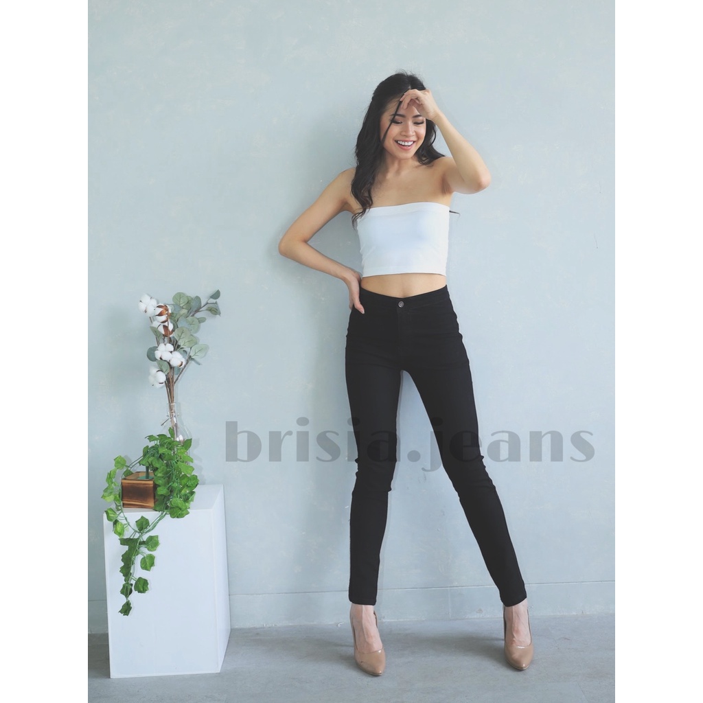 [SIZE 27-30] 2 WARNA - KYRA Highwaist Skinny Jeans / Celana Panjang Jeans Wanita Super Highwaist