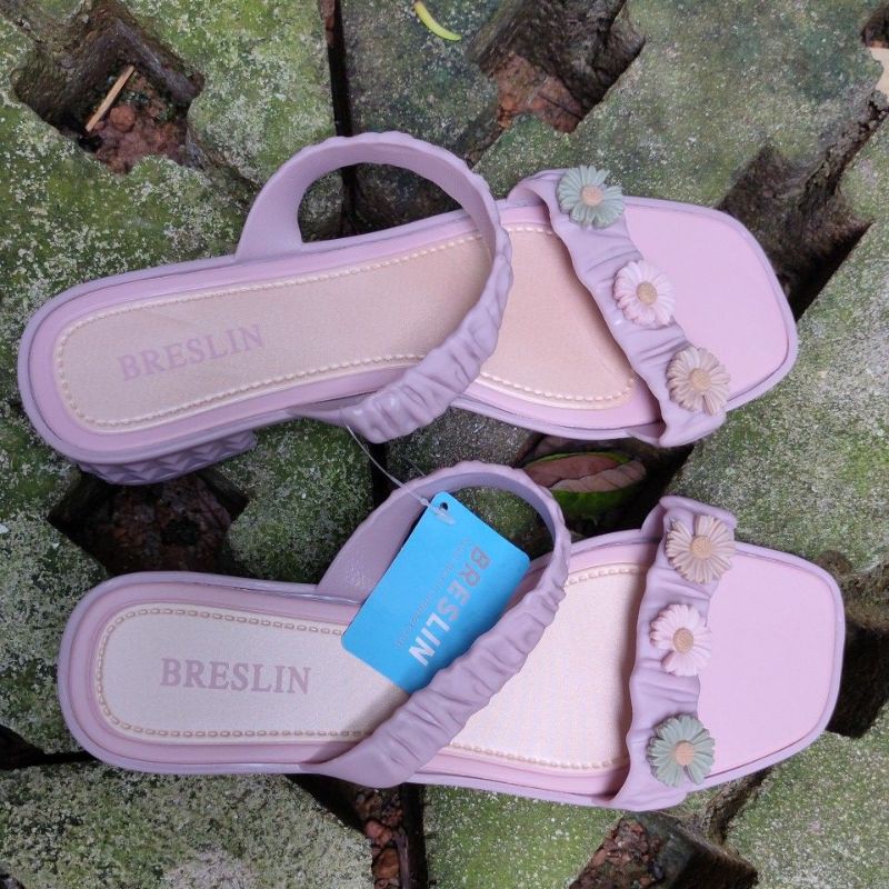 12.12 Birthday Sale New BLC 3305-1 Sandal Jelly Kerut Sofia Bacadeskripsi-Breslin Bunga Salem