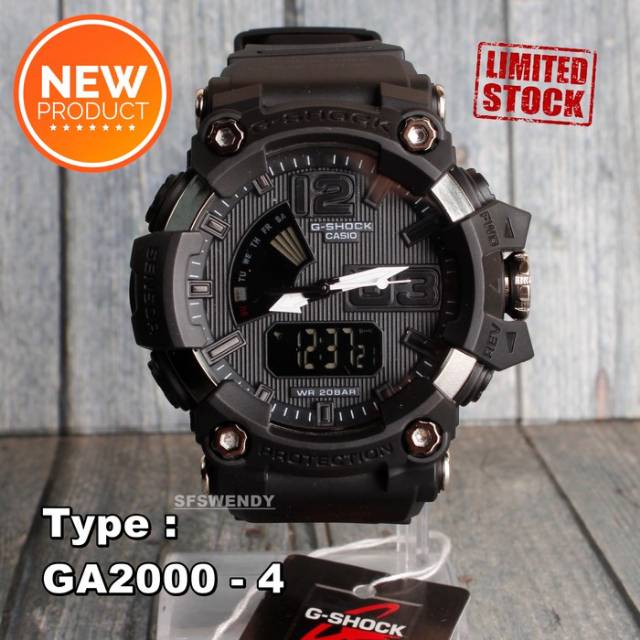 MODEL TERBARU  Jam Tangan Pria G-Shock GA2000-4 Army Digital Pria