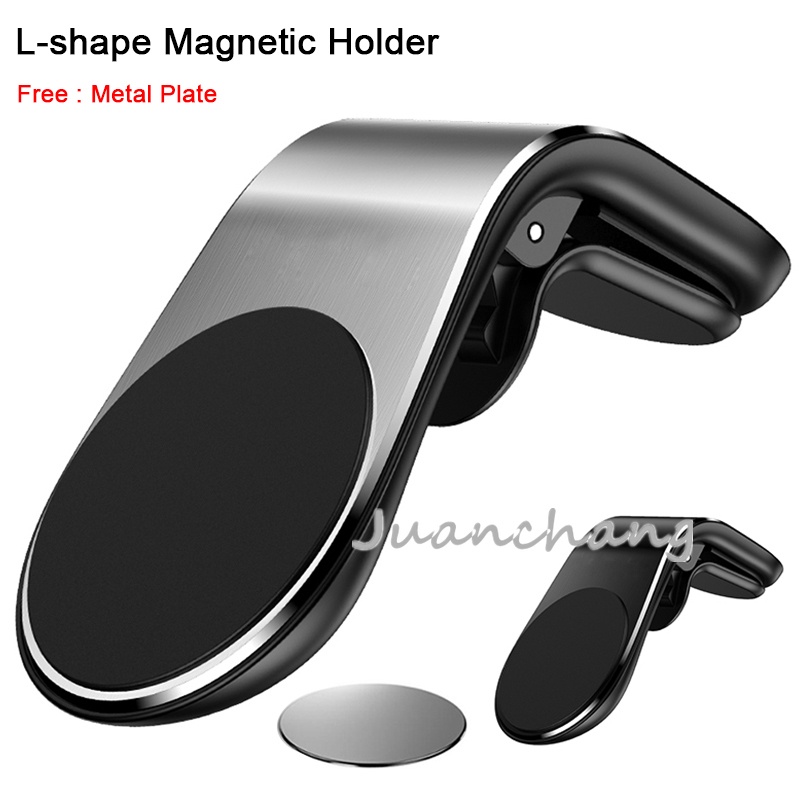 Bracket Wadah Penyangga Handphone Universal Dengan Model Magnetik Dapat Berputar 360 Untuk Mobil° Braket Stand Holder Smartphone Mount Air Vent Mobil