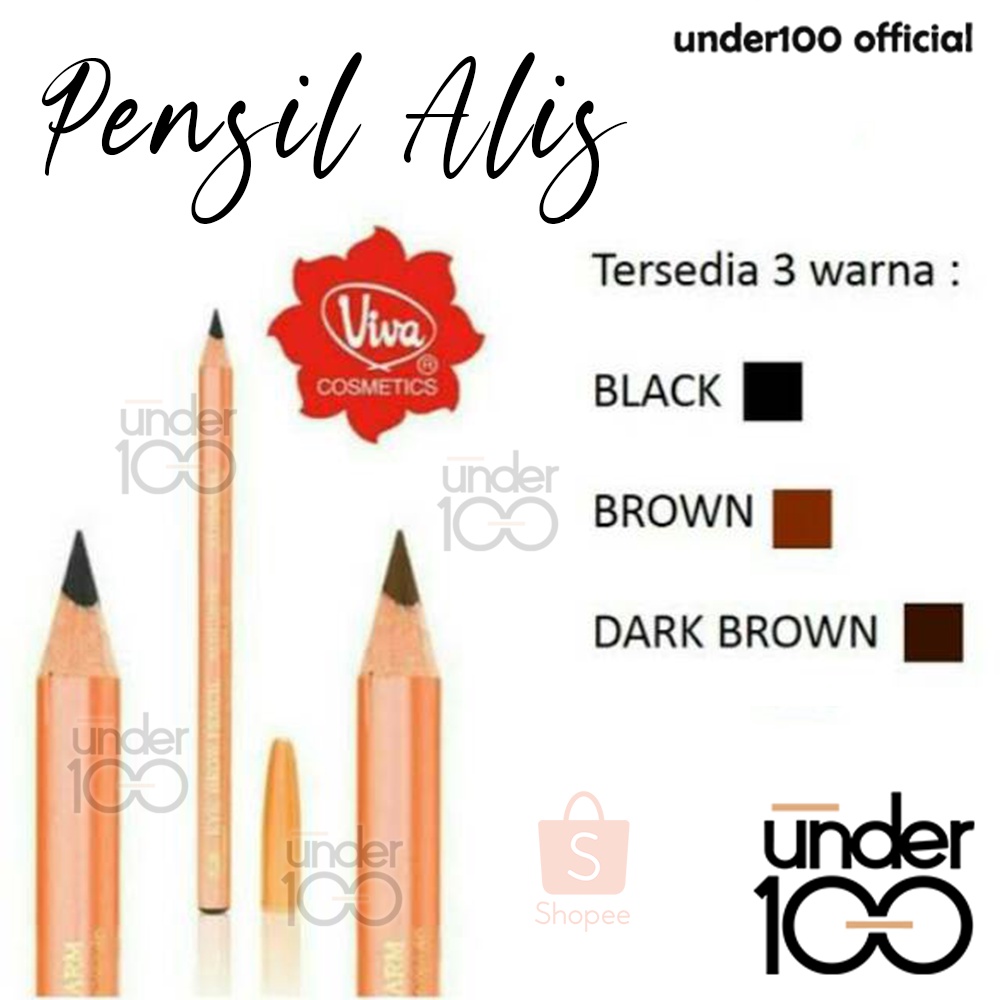 ❤ UNDER100 ❤ 100% ORIGINAL Pensil Pencil Alis VIVA Queen 1.3 gram BPOM