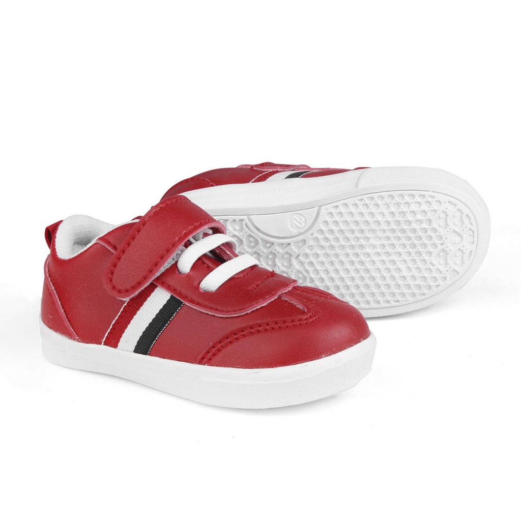 sepatu sneakers anak unisex merah sintetis PGC MERAH