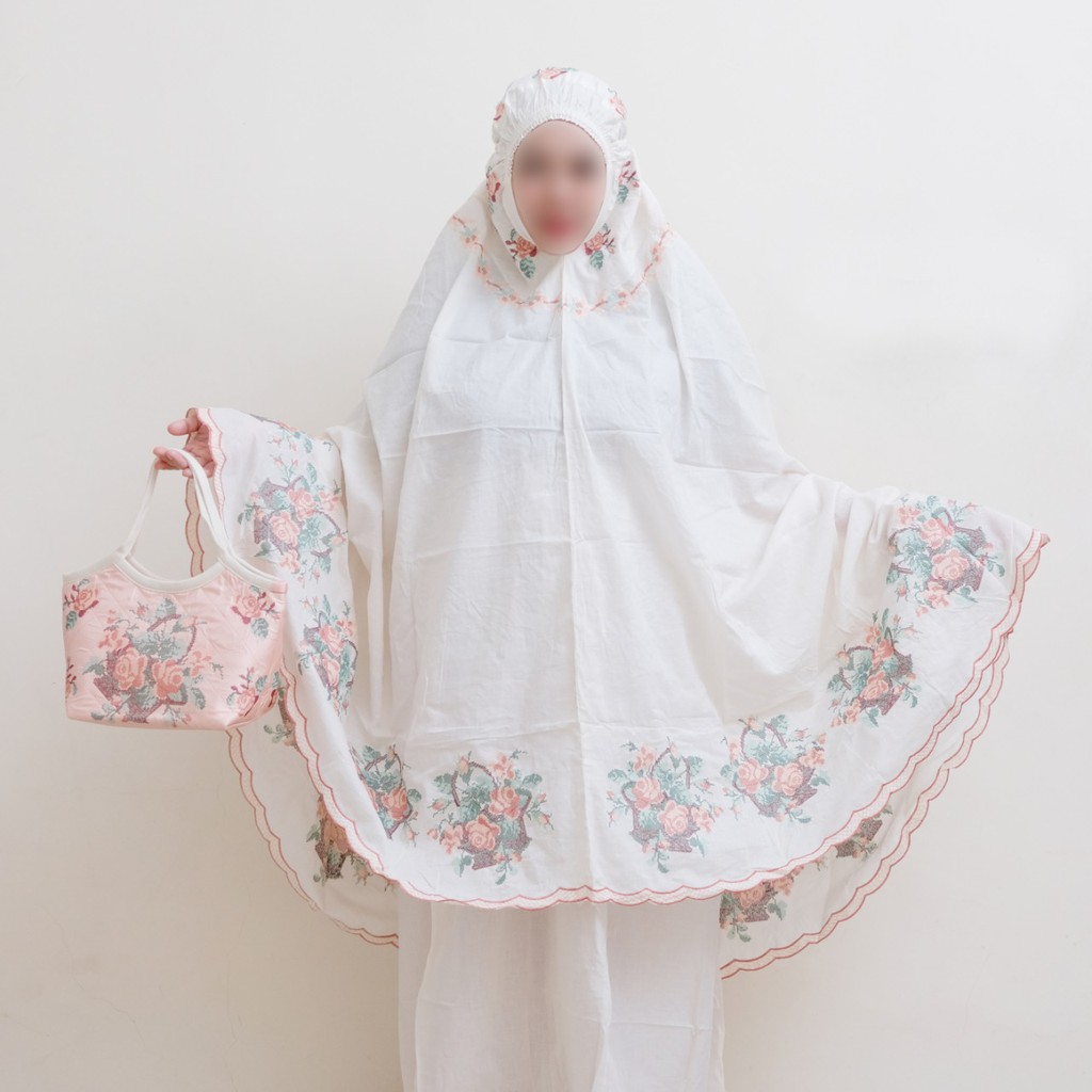 Mukena Sulaman KRISTIK/STRIMIN - Set Tas