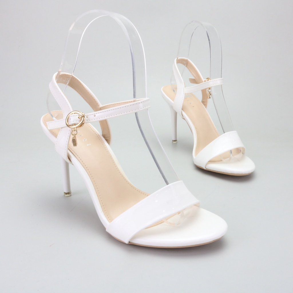 Viditi - [ 4 Warna ] High Heels Queen 9 cm // Sepatu Pesta Wanita Import-WHITE
