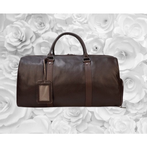 Tas traveling besar bahan kulit sapi asli kuat - tas bahan kulit sapi