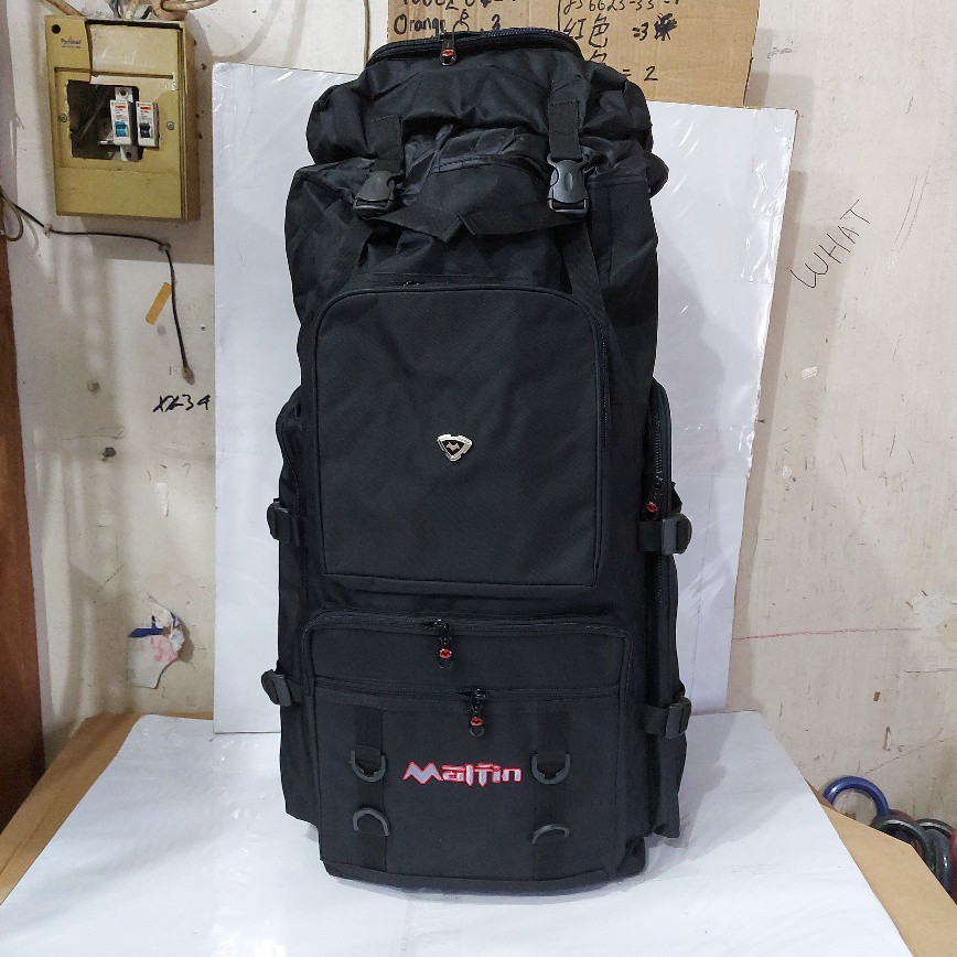 Tas Carrier MALFIN SUPER BESAR / Tas Gunung Premium Model Serut / Tas Hiking Rucksack MURAH Terbaru