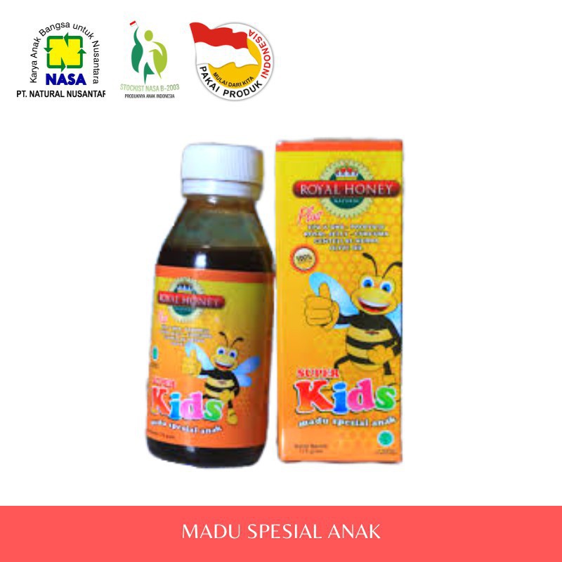 

Stockist NASA Madura Jual Natural Honey Super Kids 175 gr - Madu Spesial Perkembangan Anak -