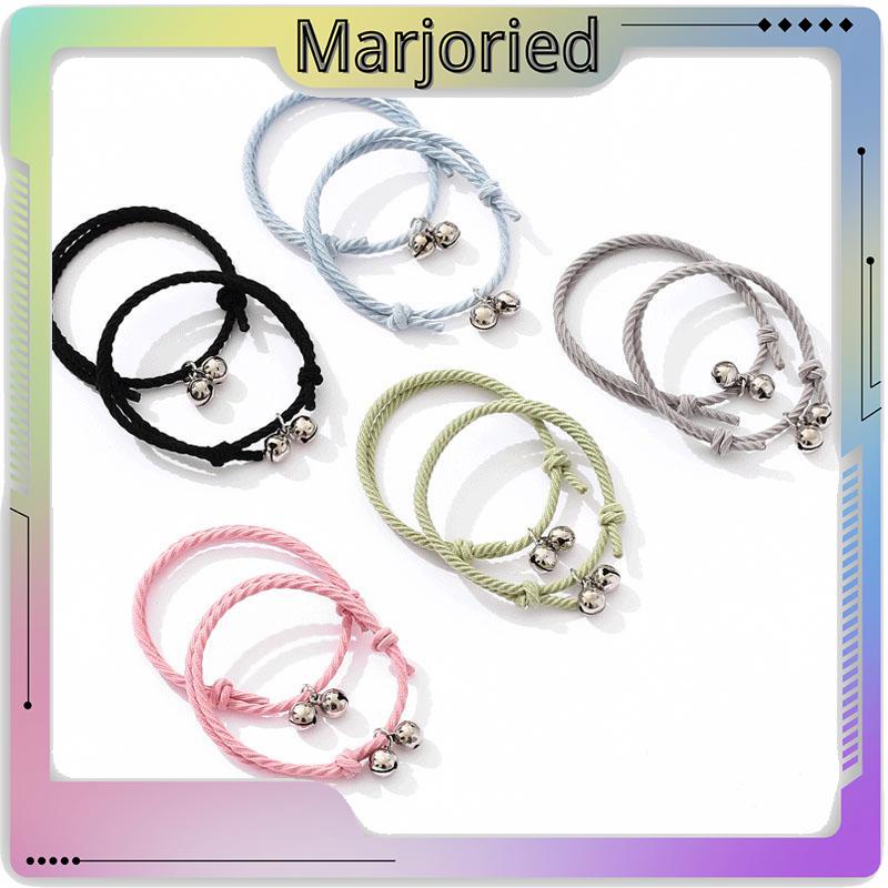 2 PC Korea Wanita Lonceng Adjustable Gelang Pasangan Pacar Hadiah Ulang Tahun-MJD