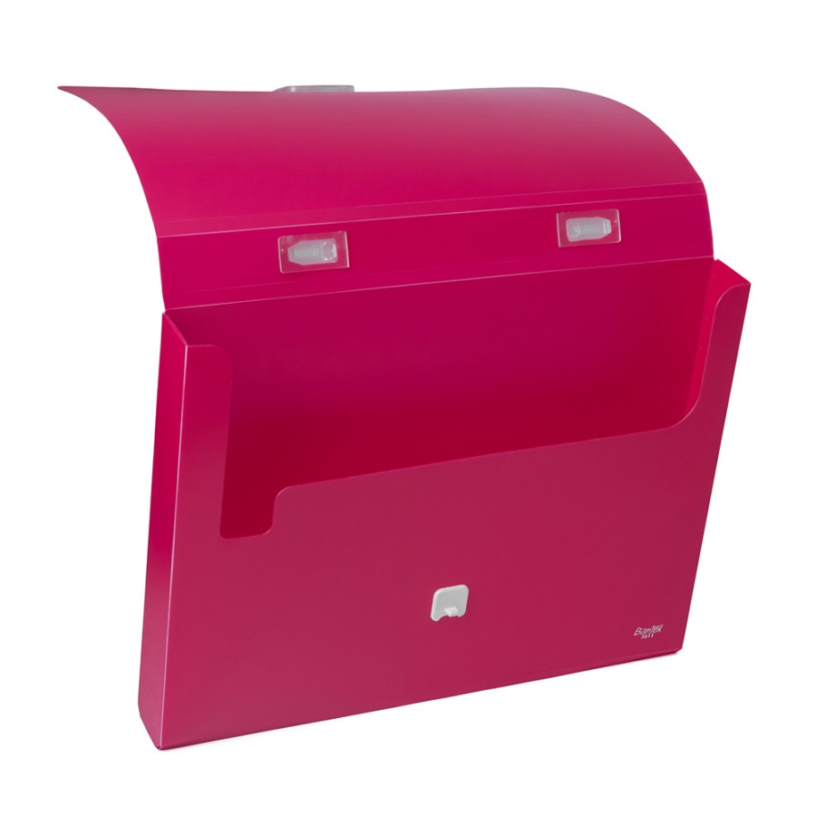 Bantex Portable Case With Handle Folio Pink 3611 19