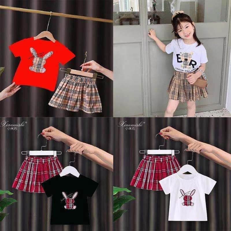 BAJU KAOS ANAK CEWEK / SET BAJU ANAK CEWEK / SETELAN KAOS ANAK PEREMPUAN