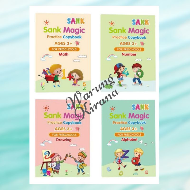 Jual Sank Magic Book Set Isi Buku Belajar Menulis Sank Magic Set