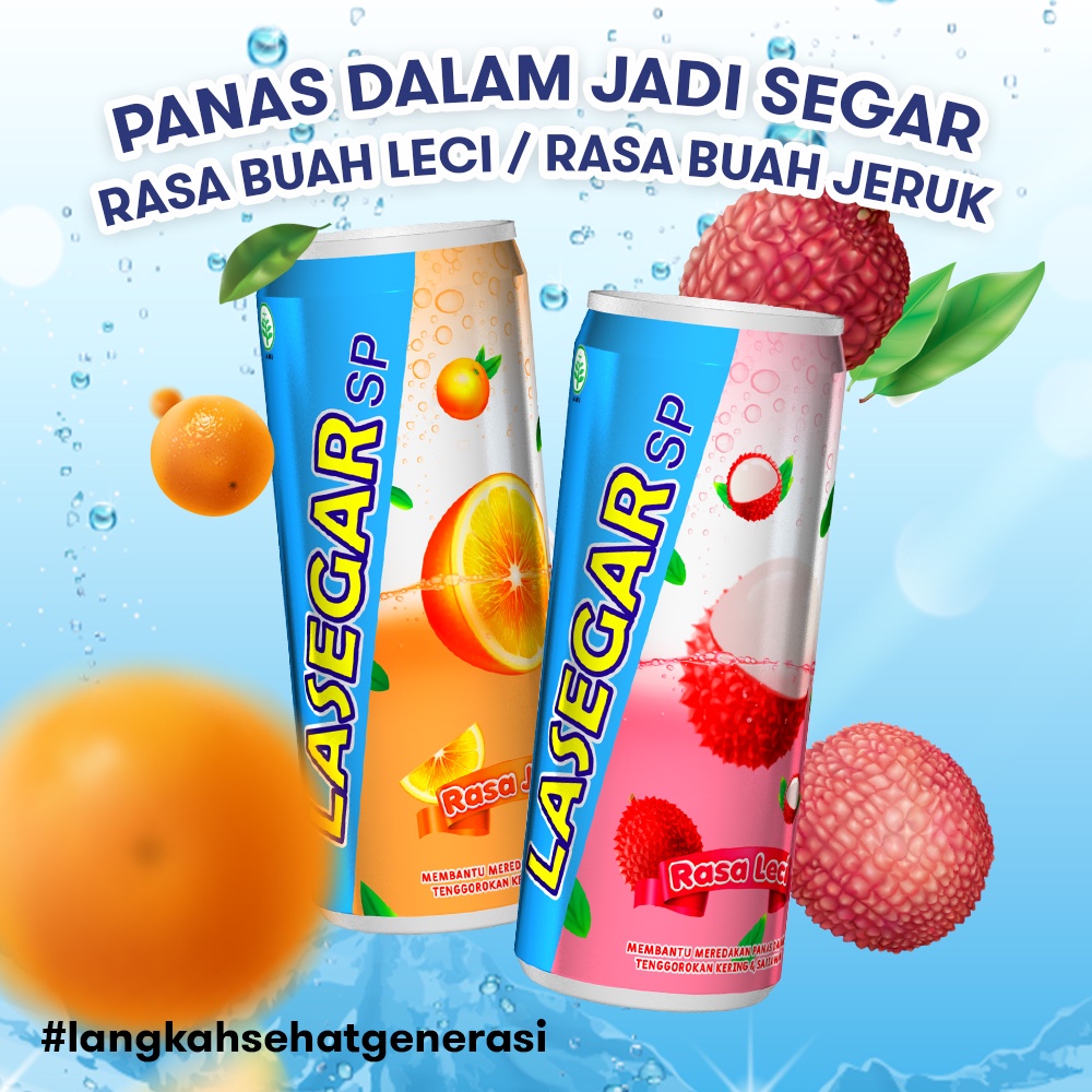 

Lasegar rasa Jeruk & Leci 238ml