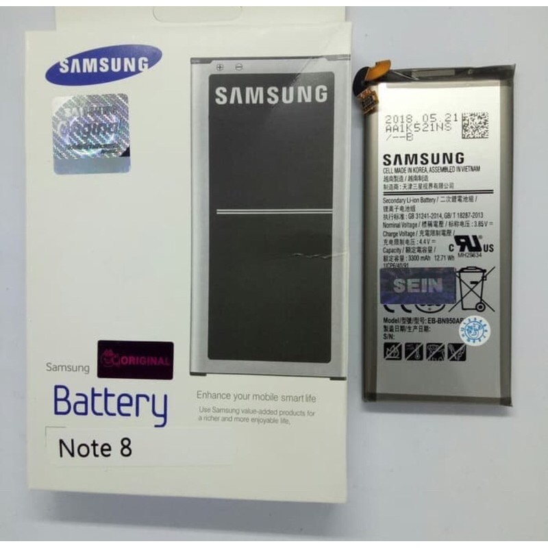 Baterai Original Samsung Note 8 Baterai / Batere / Battery