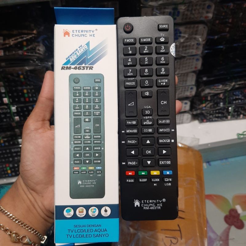 REMOTE REMOT TV SANYO AQUA LED LCD MULTI SEPERTI ORIGINAL