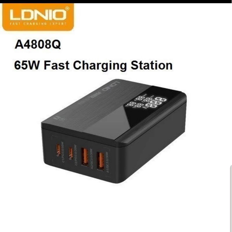 Charger Desktop Ldnio A4808Q 65W Fast charging Support PD and QC3.0