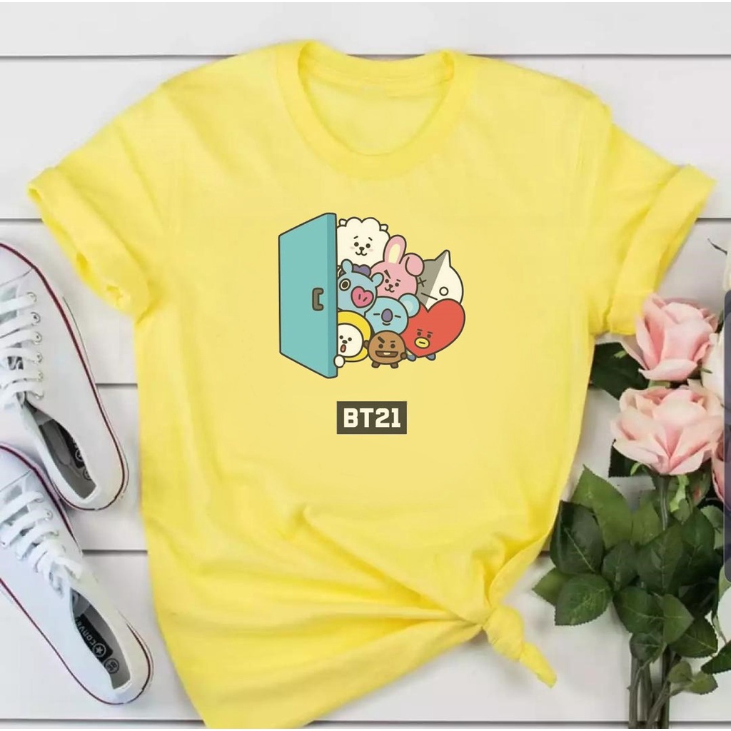 MYSTIQUE.ID - BAJU KAOS BT21 LUCU DAN AESTHETIC