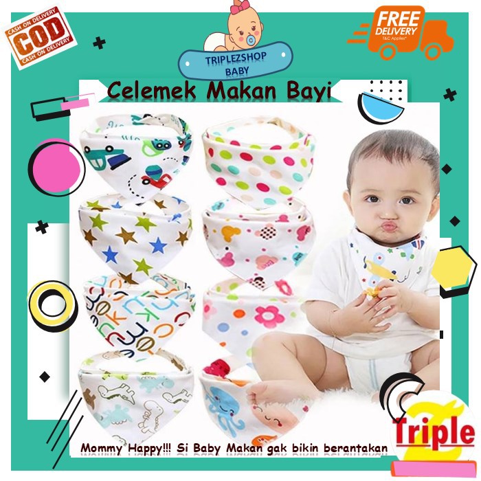 Babyfit Slabber Slaber Celemek Segitiga Tatakan Iler Liur Makan Bayi