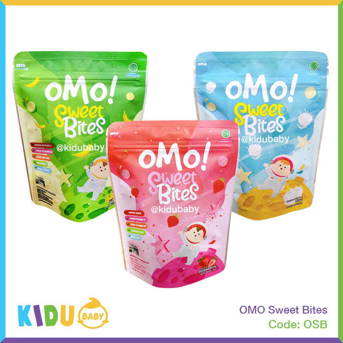 OMO Sweet Bites Snack Bayi Cemilan Sehat Bayi 12 bulan keatas Kidu Baby