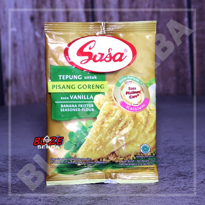 

TEPUNG BUMBU SASA UNTUK PISANG GORENG RASA VANILLA 75 GR