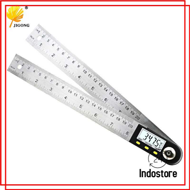 

JIGONG Penggaris Digital Inclinometer Goniometer Angle 200mm - JIG-200