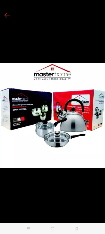 Panci Set + Teko Full Stainless Steel Master Home Panci Set + Teko Full Stainless Steel Master Home