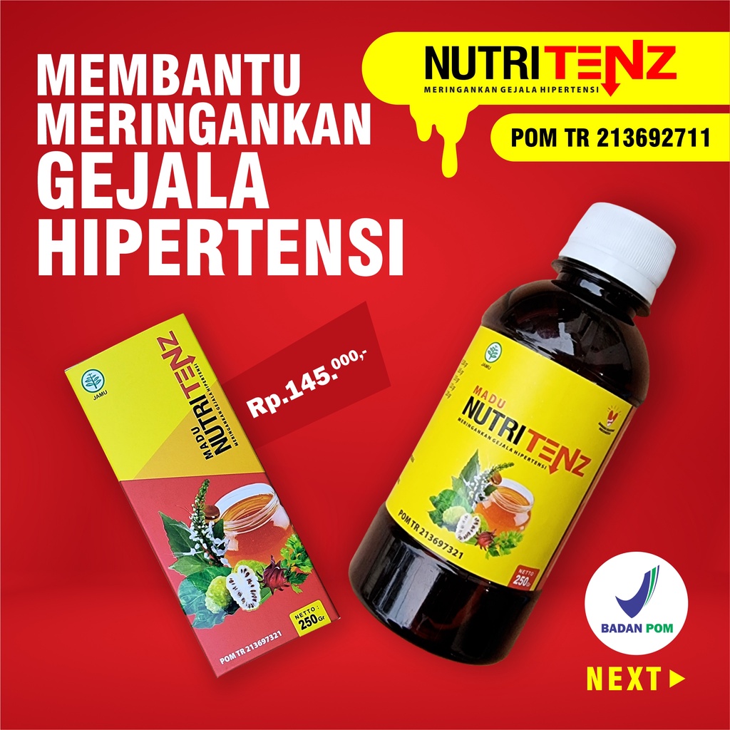 

Madu NUTRITENZ Asli 250gr / Madu Hipertensi / Madu Darah Tinggi BPOM