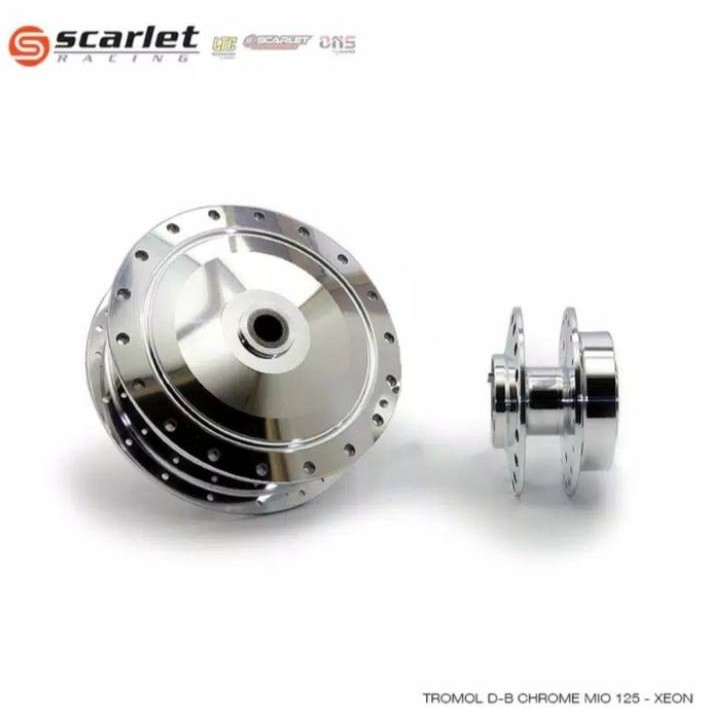 Tromol SCARLET RACING Crum dan Hitam depan belakang  XEON MIO 125 MIO
