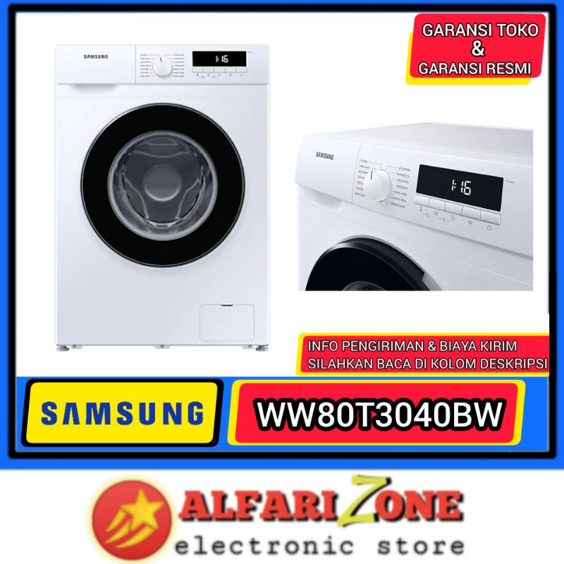 MESIN CUCI FRONT LOADING 8 KG SAMSUNG mesin cuci 8 kg WW80T3040