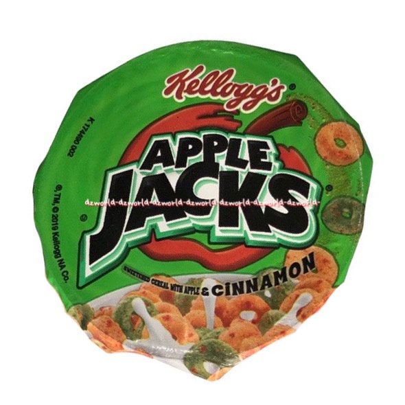 Kellogg's Apple Jacks 42gr Cinnamon Cup Kellog Cereal Sereal Cup Kemasan Mangkok Rasa Kayu Manis Cinamon Kellog's Kelogg's