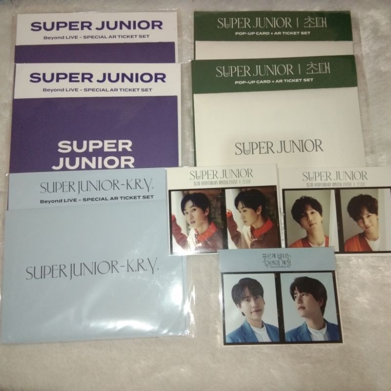 [READY STOCK] OFFICIAL SUPER JUNIOR ANNIV BEYOND LIVE AR TICKET SUPER SHOW RYEOWOOK YESUNG EUNHYUK D