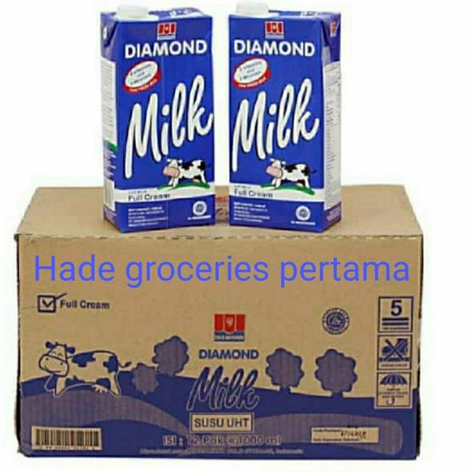 

(BISA COD) Diamond UHT full cream 1L Dus 12pcs Gosend ya SPECIAL Kode 941