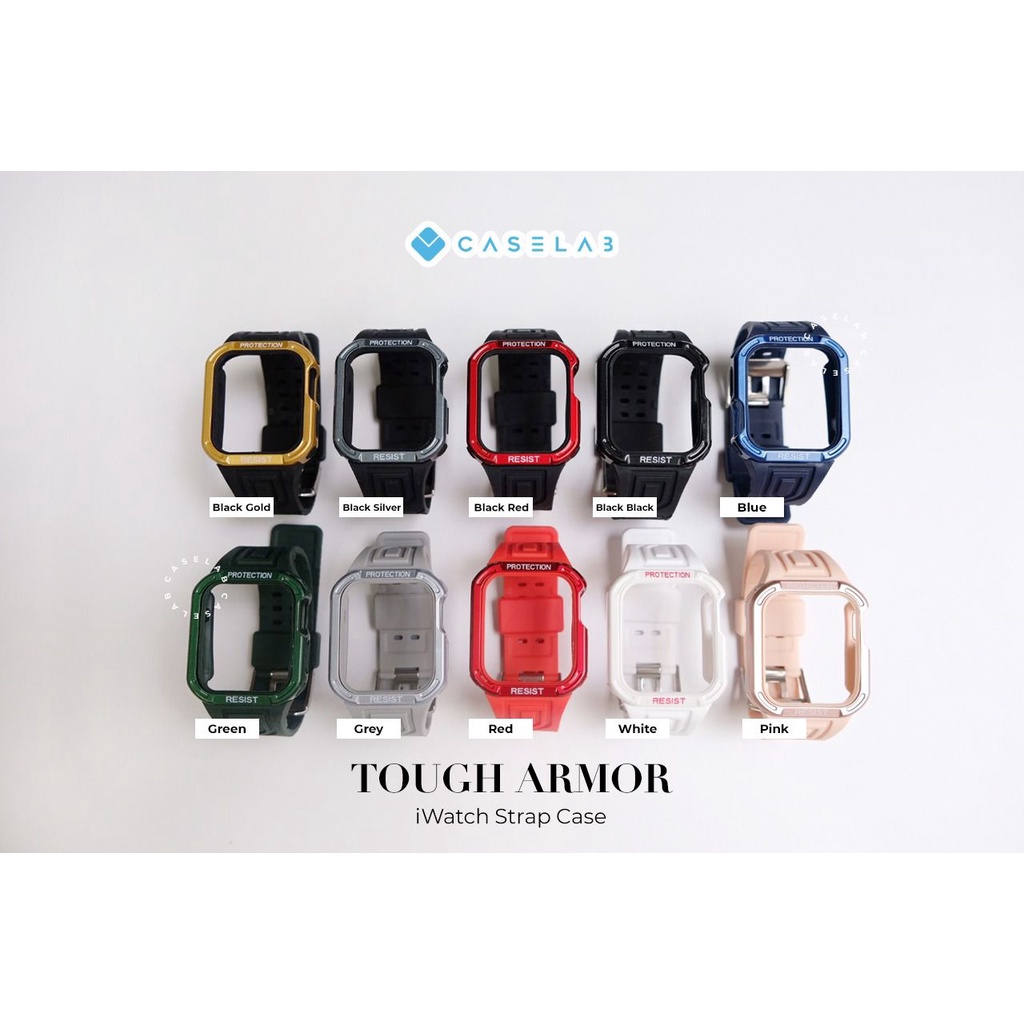 STRAP TOUGH ARMOR ANTI SHOCK IWATCH CASE SE 1 2 3 4 5 6