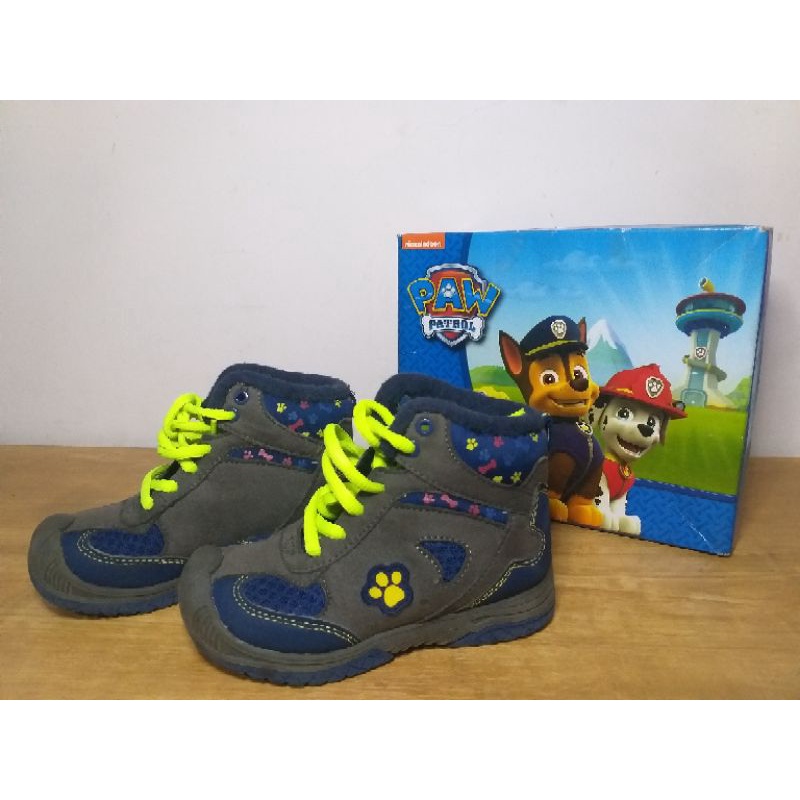 preloved sepatu paw patrol original Nickelodeon boot gunung 2 3 tahun