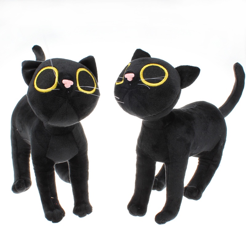[PRE-ORDER] Boneka Plush Big Foot Jynx Cotton Doll Black Cat Big Eyes