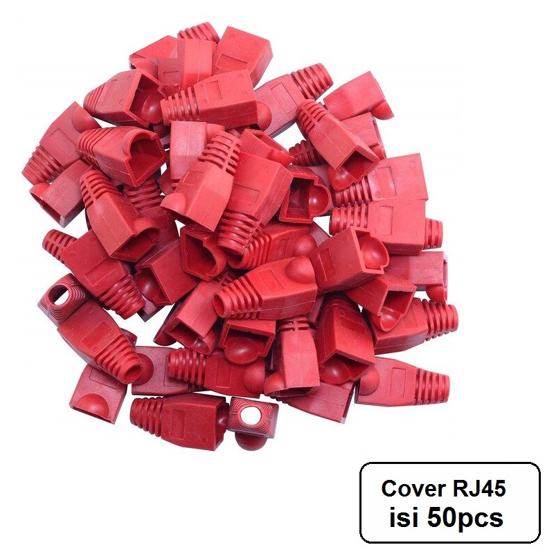 Plug Boot Cover RJ45 Karet Pelindung Konektor isi 50pcs