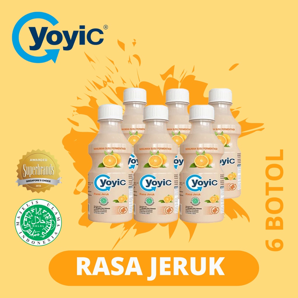 

6 Botol YoyiC Susu Fermentasi Rasa Jeruk