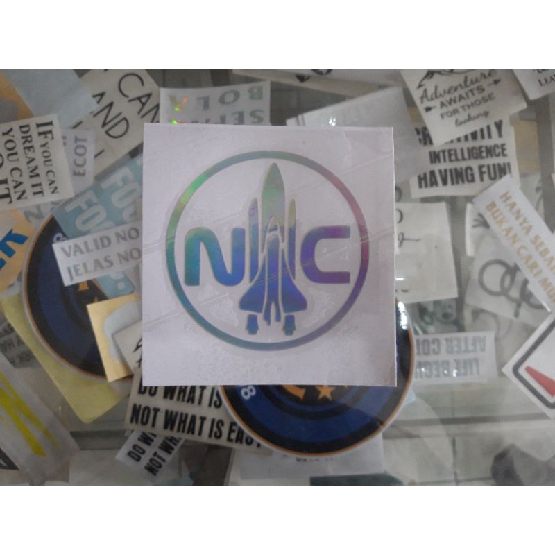 

Stiker NASA Sticker Cutting Stiker Hologram