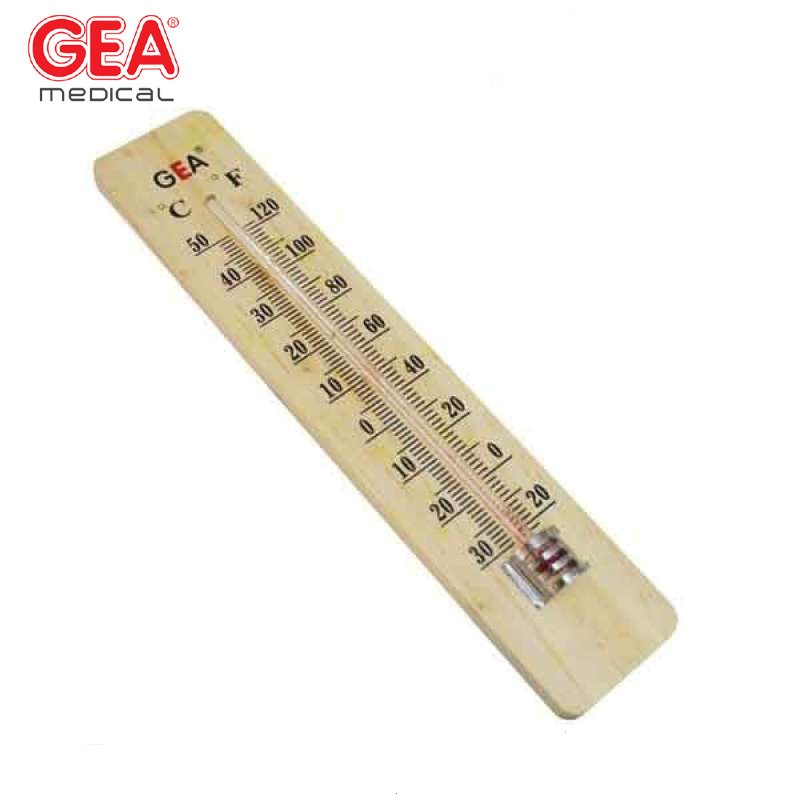 THERMOMETER KAYU GEA S-092 TERMOMETER RUANGAN TERMOMETER DINDING KAYU