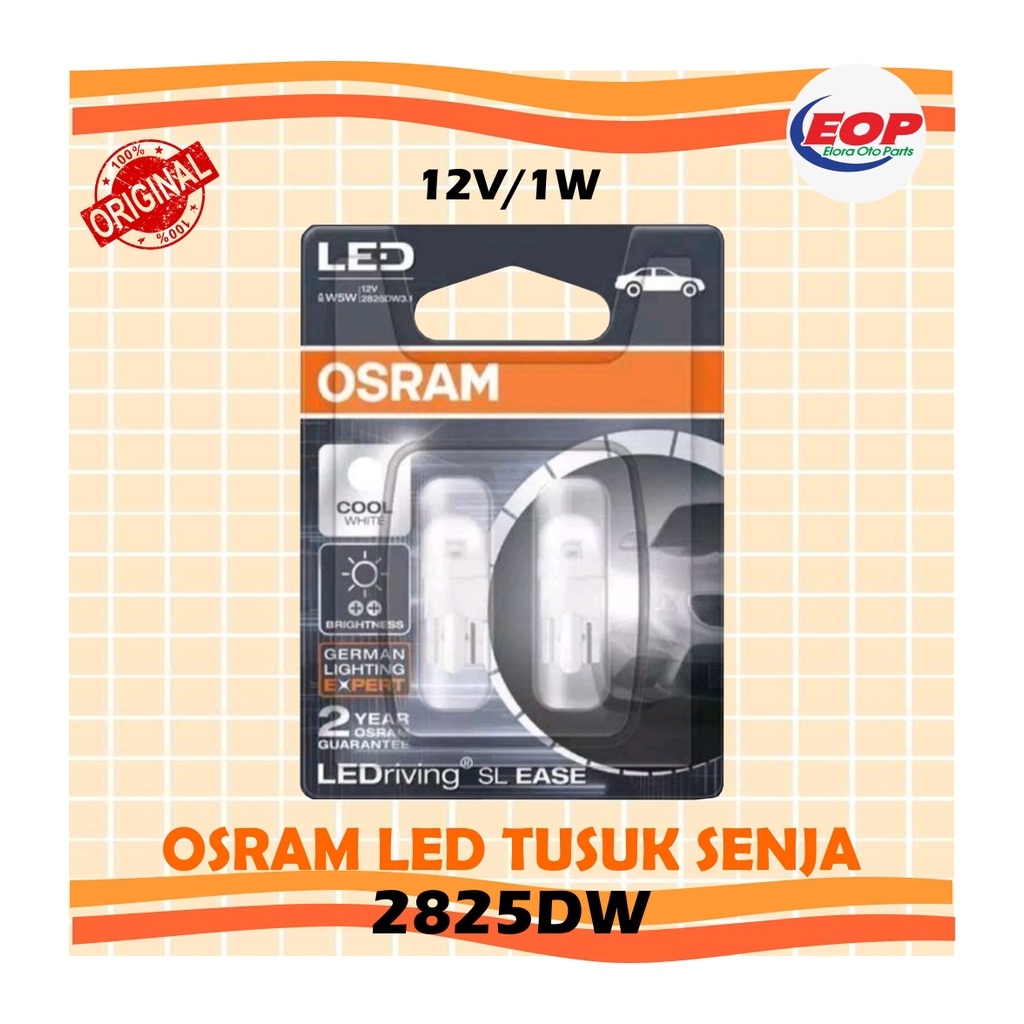 Bohlam OSRAM LED 2825dw T10 w5w lampu tusuk senja