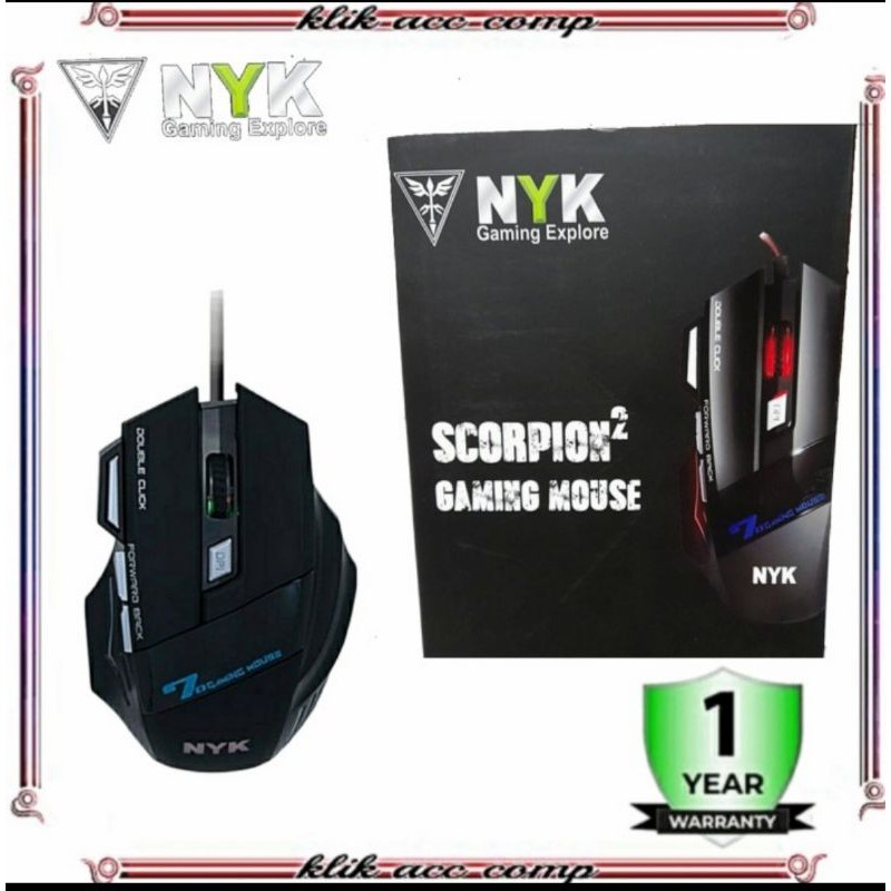 Mouse Gaming NYK G07 Gaming Mouse Turbo Fire / Mouse Gaming NYK G07 G 07 Gaming Mouse Nemesis RGB