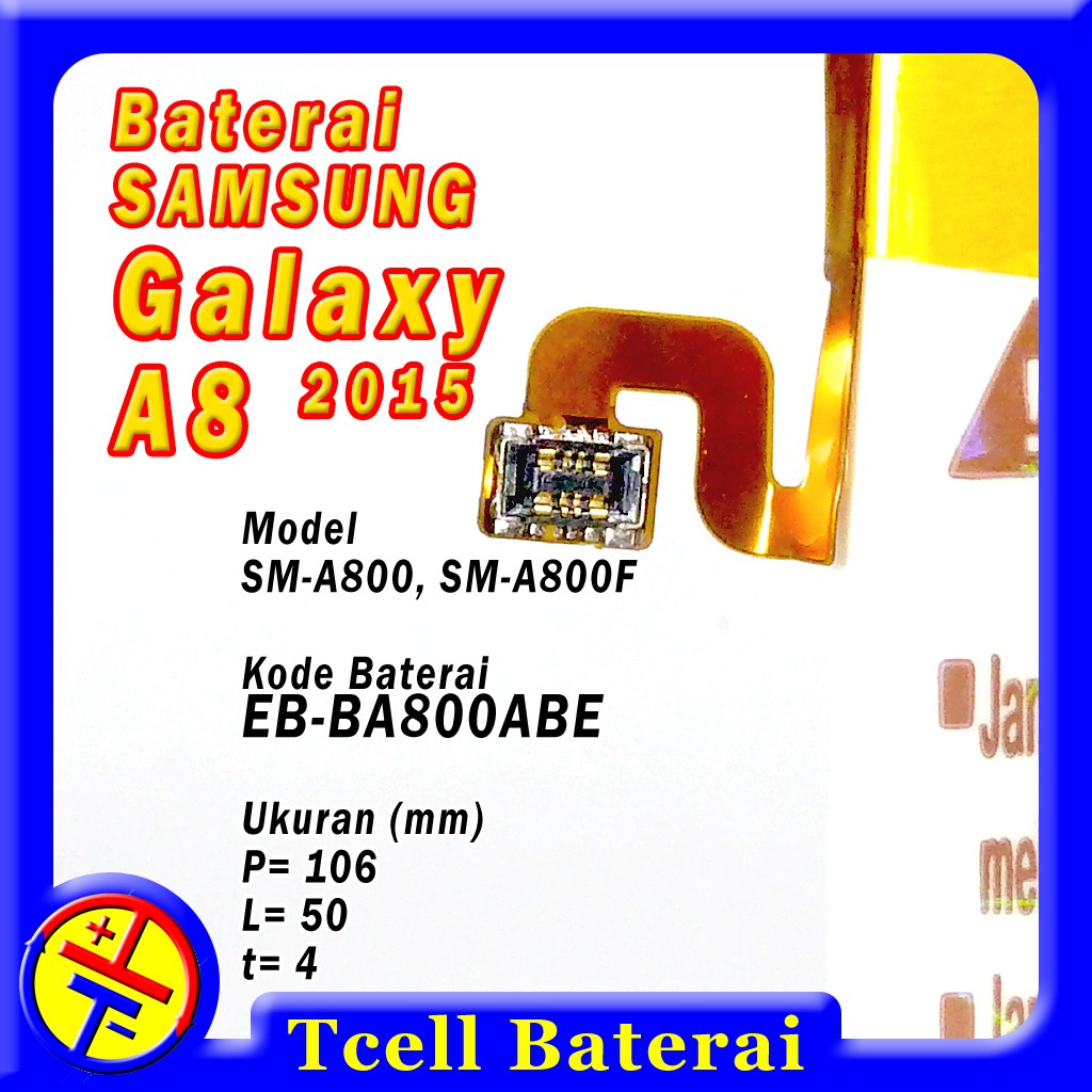 Baterai Samsung Galaxy A8 2015 A800 A800F EB-BA800ABE Rakkipanda Batre batere original