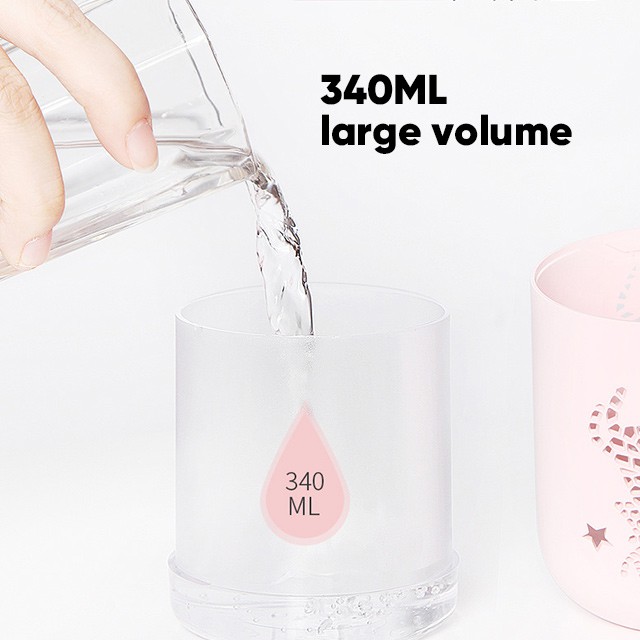 Bepop 340ML Humidifier Udara Purifier Diffuser Portable Pelembab Dan Penjernih R3