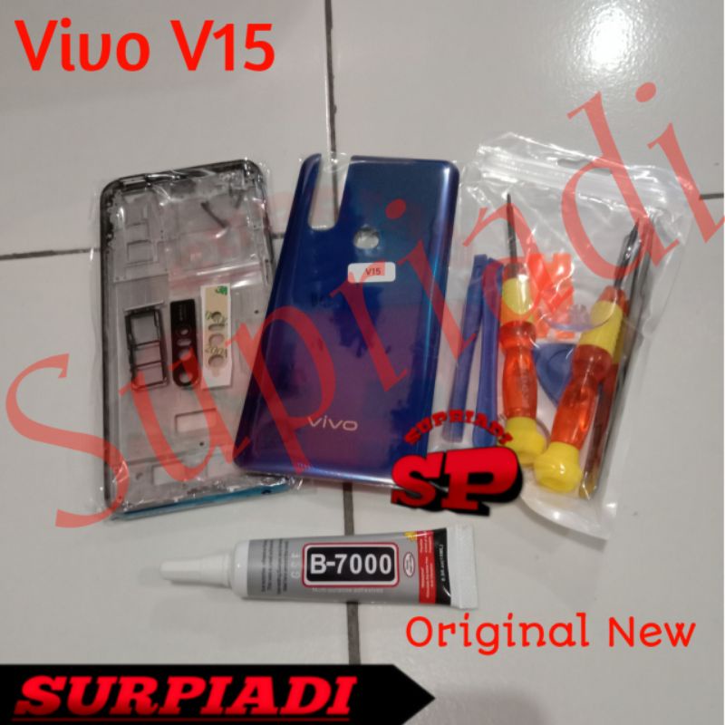 Midle Frame lcd + Back Door Back Kesing Housing Fullset VIVO V15 Vivo V 15 Original