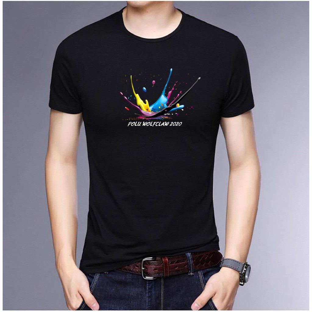 BS/COD/BAJU KAOS TANGAN PENDEK TINTAK/PRIA/REALPICTURE