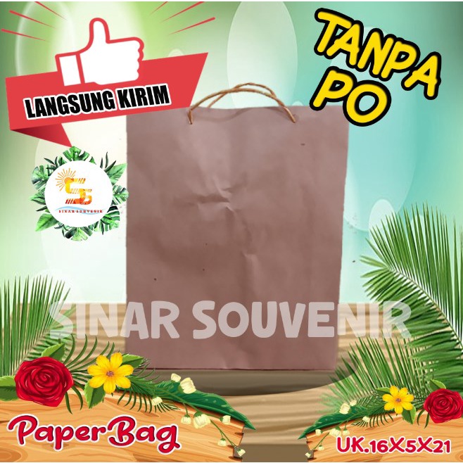 

PAPERBAG MURAH UK 16 x 5 x 21 (PXLXT) - SIAP KIRIM