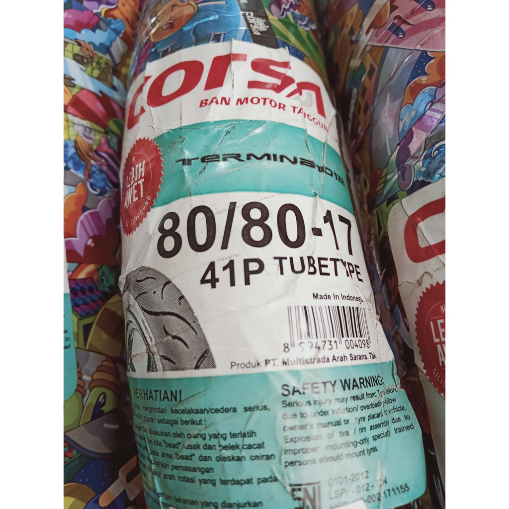 Ban Corsa Terminator 80 80 Ring 17 Non Tubeless