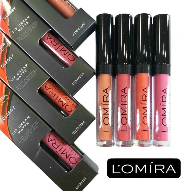 Lomira Lip Cream Lipstik Matte Classy Original BPOM