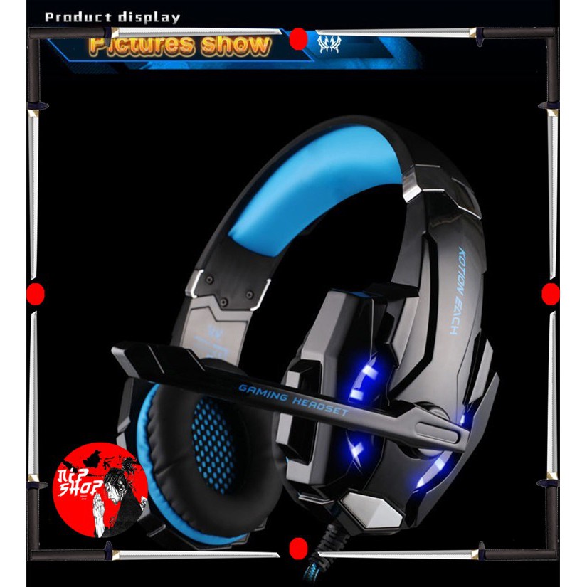 Kotion Each G9000 Gaming Headset Twisted with LED Light