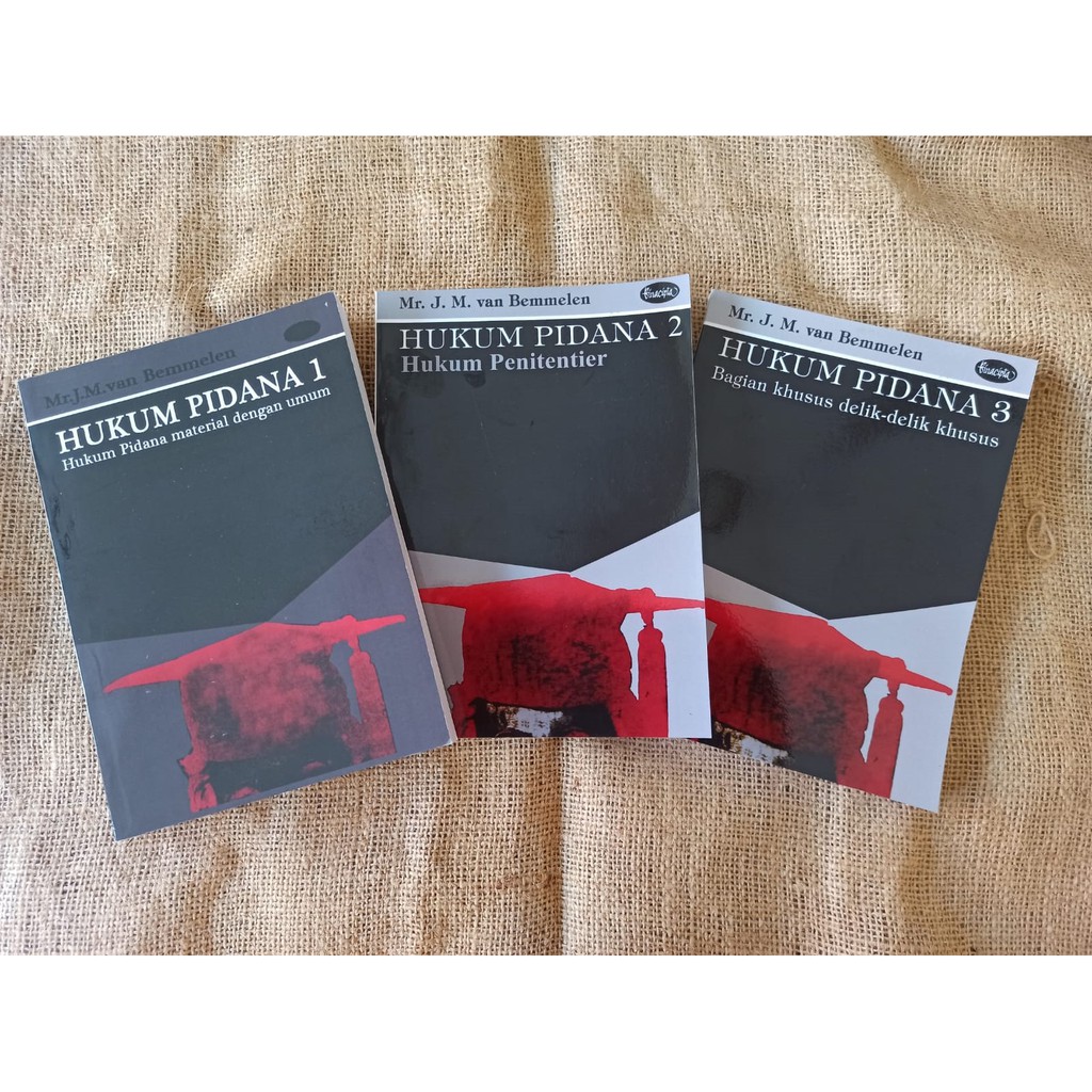 SET BUKU Hukum Pidana JILID 1 SD JILID 3 VAN Bemmelen