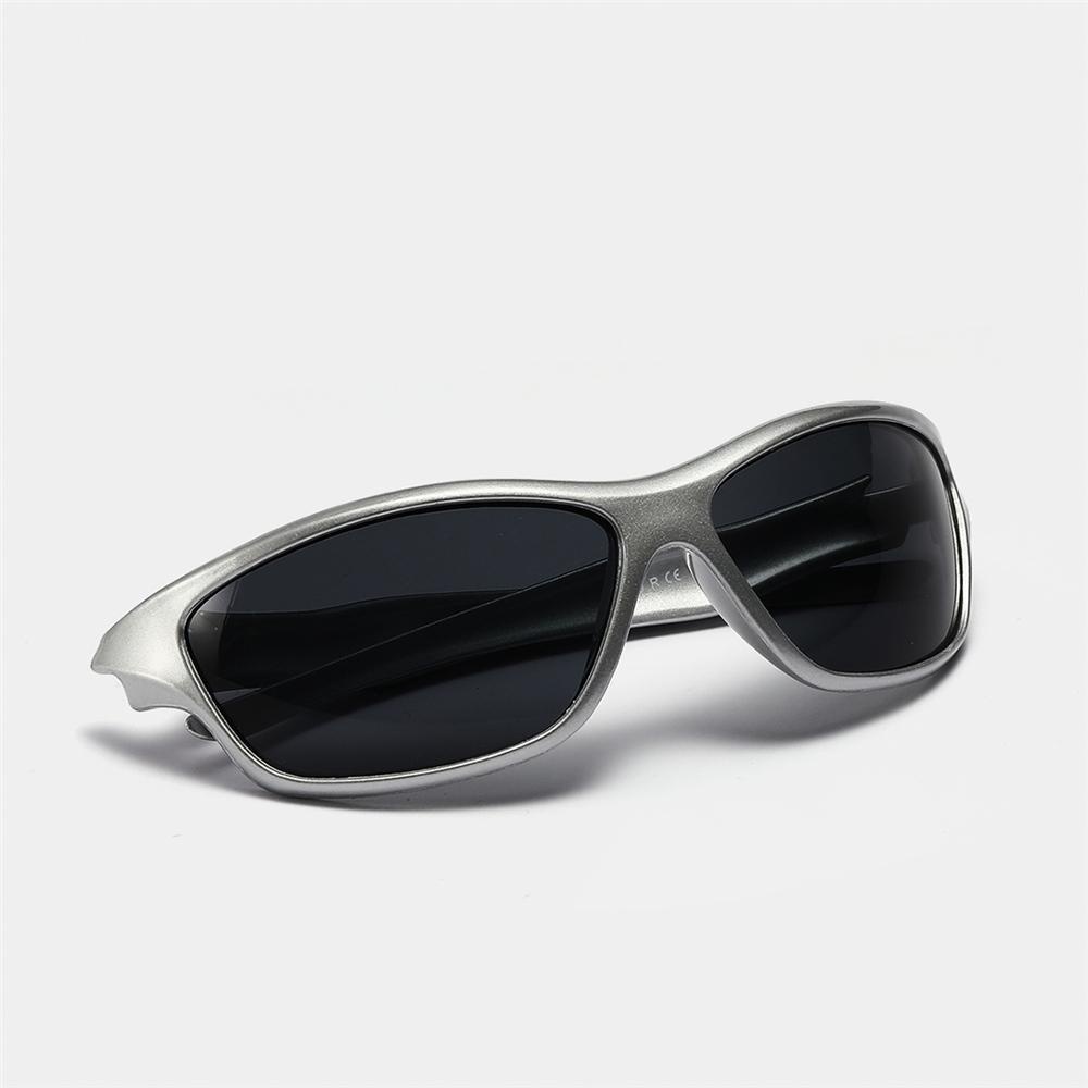 Lily Y2K Kacamata Hitam Fashion Bersepeda Memancing Oval Shades